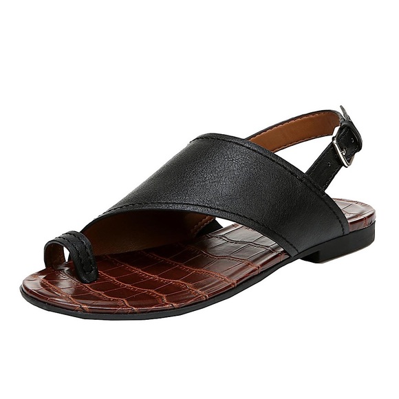 Naturalizer Seanna Flat Sandals Black 10 - Picture 1 of 7